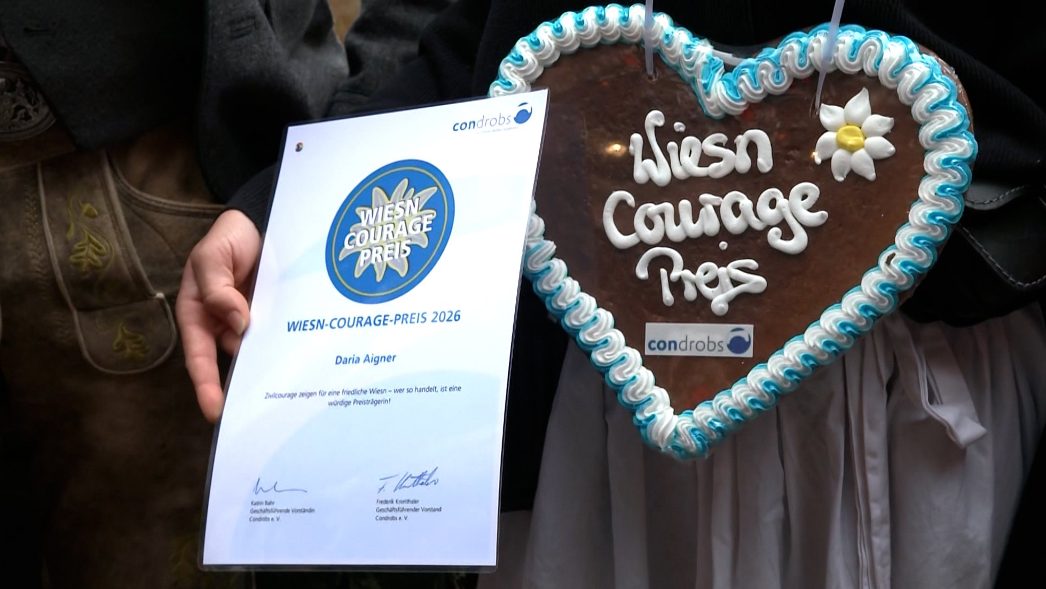 Wiesn-Courage-Preis für Oktoberfest-Bedienung