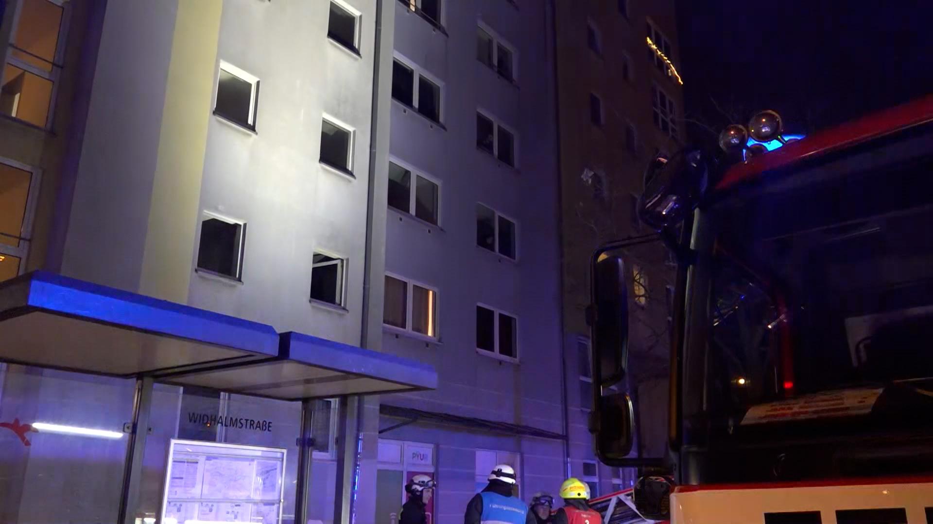 Einsatzkräfte vor Ort. 