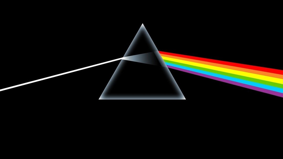 Das Albumcover von Pink Floyd "The Dark Side of the Moon"