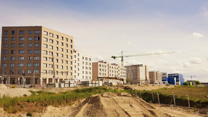 Symbolbild: Neubaugebiet Freiham im Münchner Westen. | Bild: picture alliance / imageBROKER/Kurt Amthor | imageBROKER/Kurt Amthor Symbolbild: Neubaugebiet Freiham im Münchner Westen.