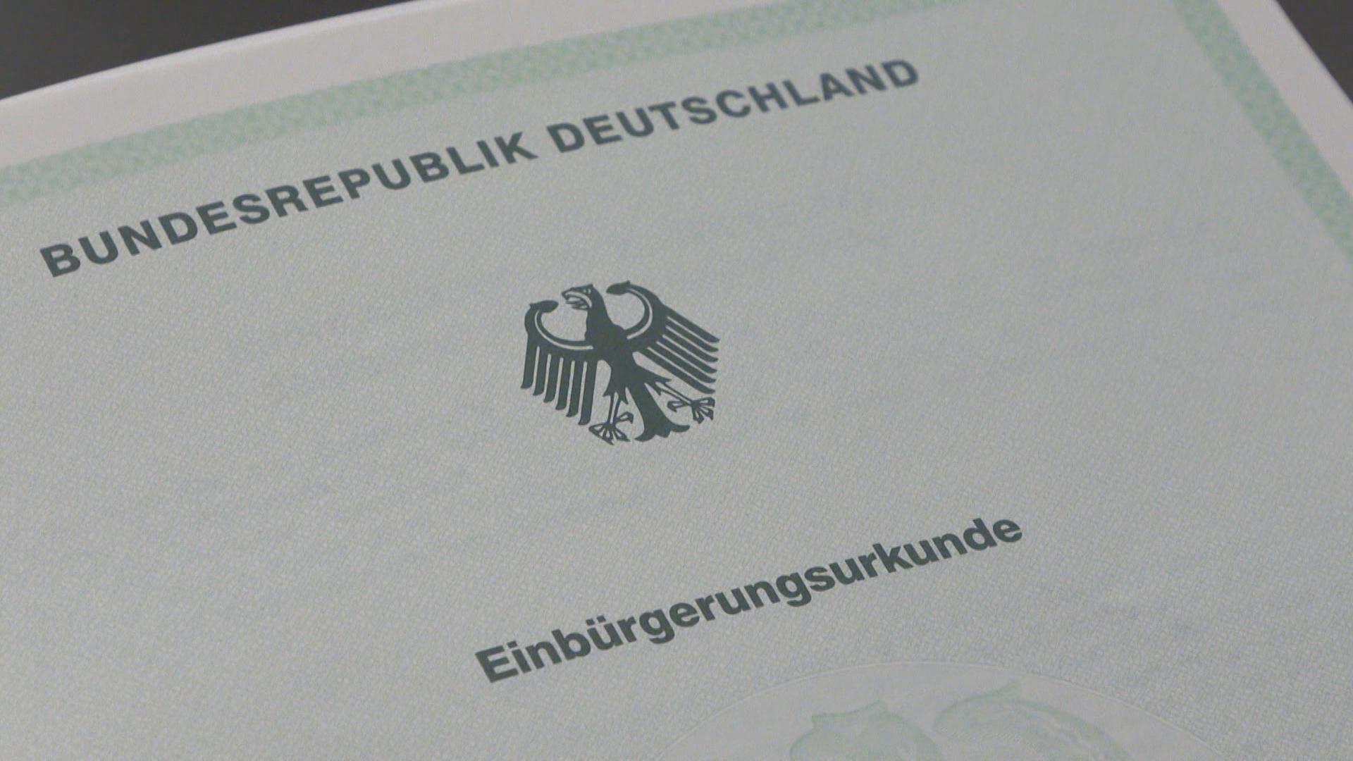Einbürgerungsurkunde der Bundesrepublik Deutschland