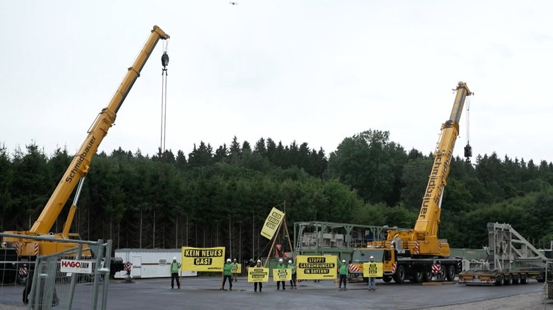 Erdgas-Probebohrungen bei Landsberg | Bild: BR Erdgas-Probebohrungen bei Landsberg