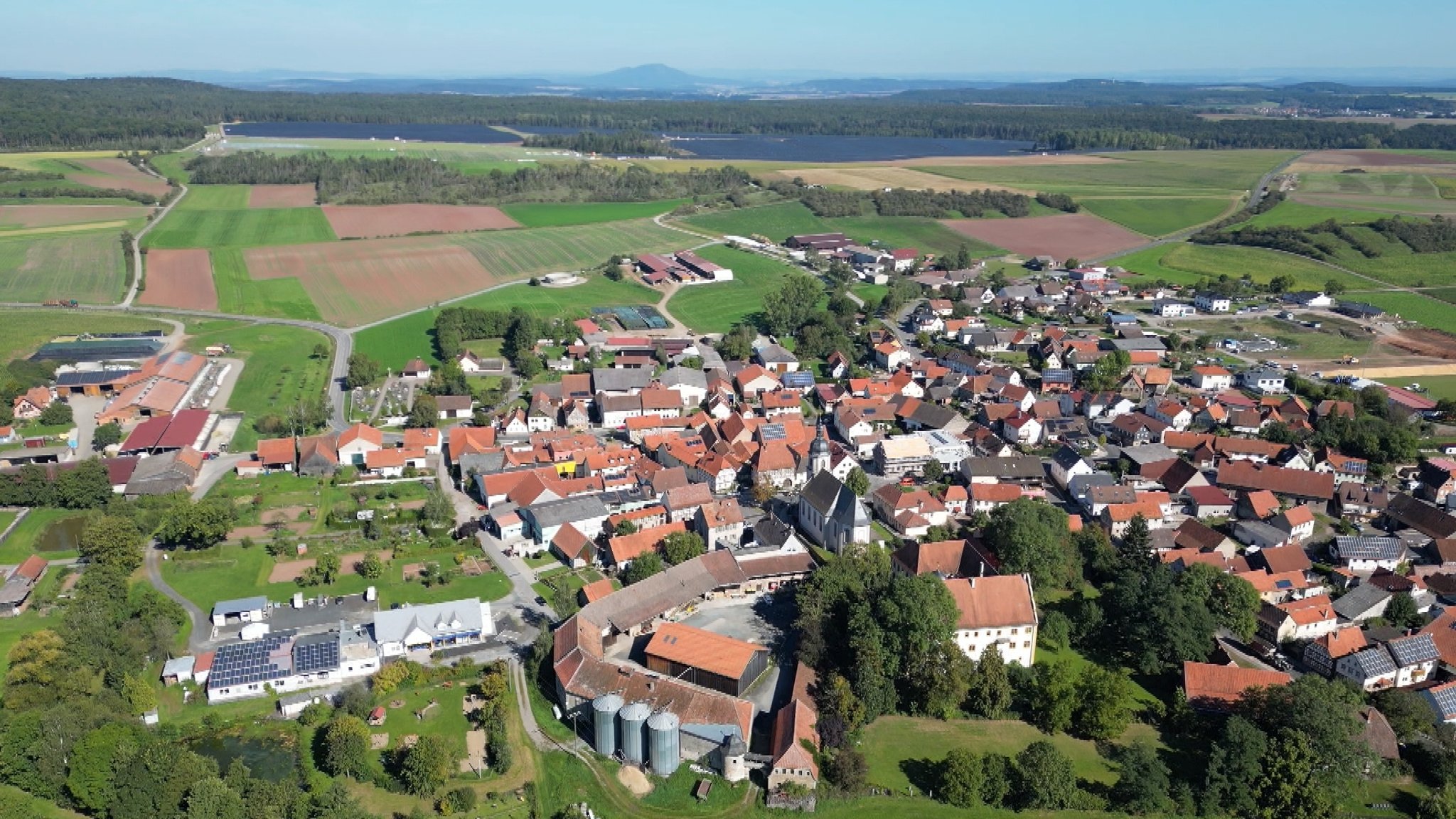 Bundorf aus der Vogelperspektive