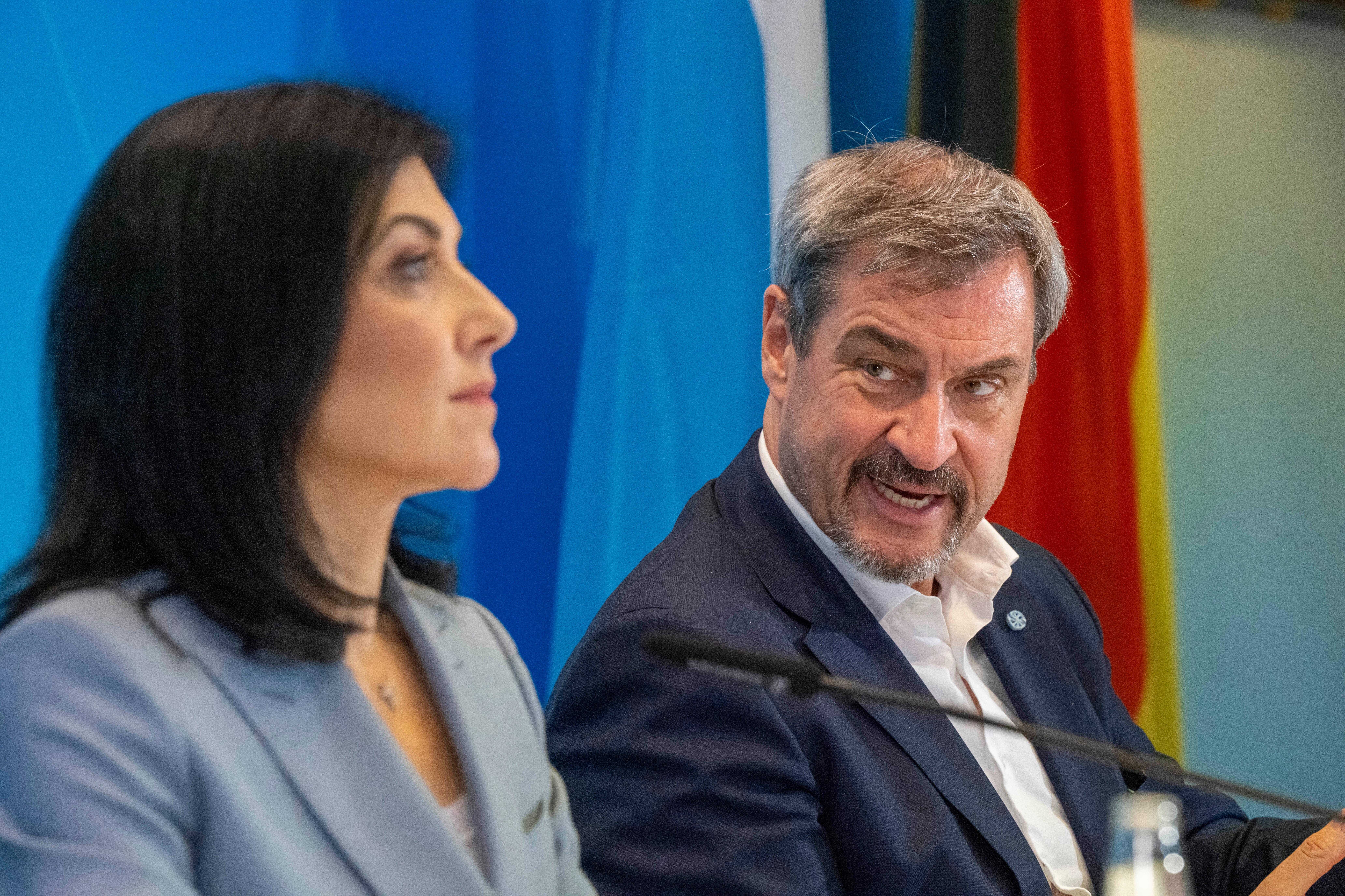 Archivbild: Wirtschaftsministerin Reiche und Bayerns Ministerpräsident Söder