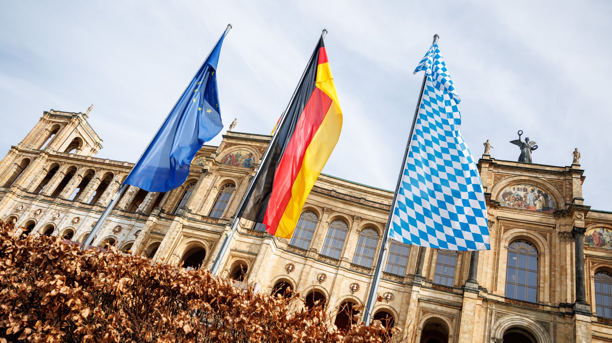 Blick auf den Bayerischen Landtag