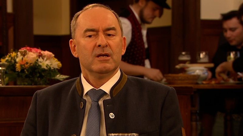Hubert Aiwanger am Sonntags-Stammtisch im BR Fernsehen | Bild: Bayerischer Rundfunk 2025 Hubert Aiwanger am Sonntags-Stammtisch im BR Fernsehen