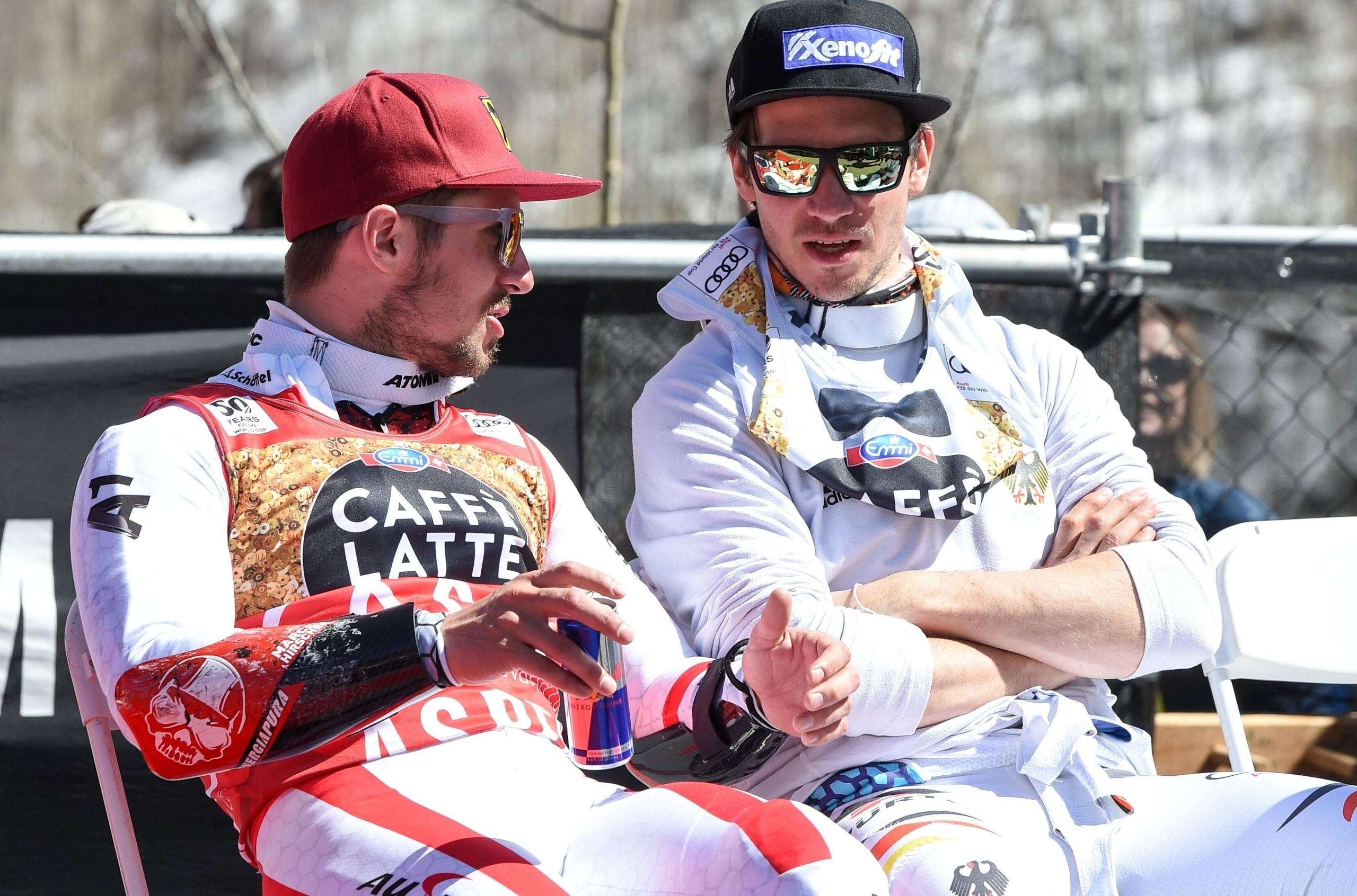 Marcel Hirscher (l.) und Felix Neureuther
