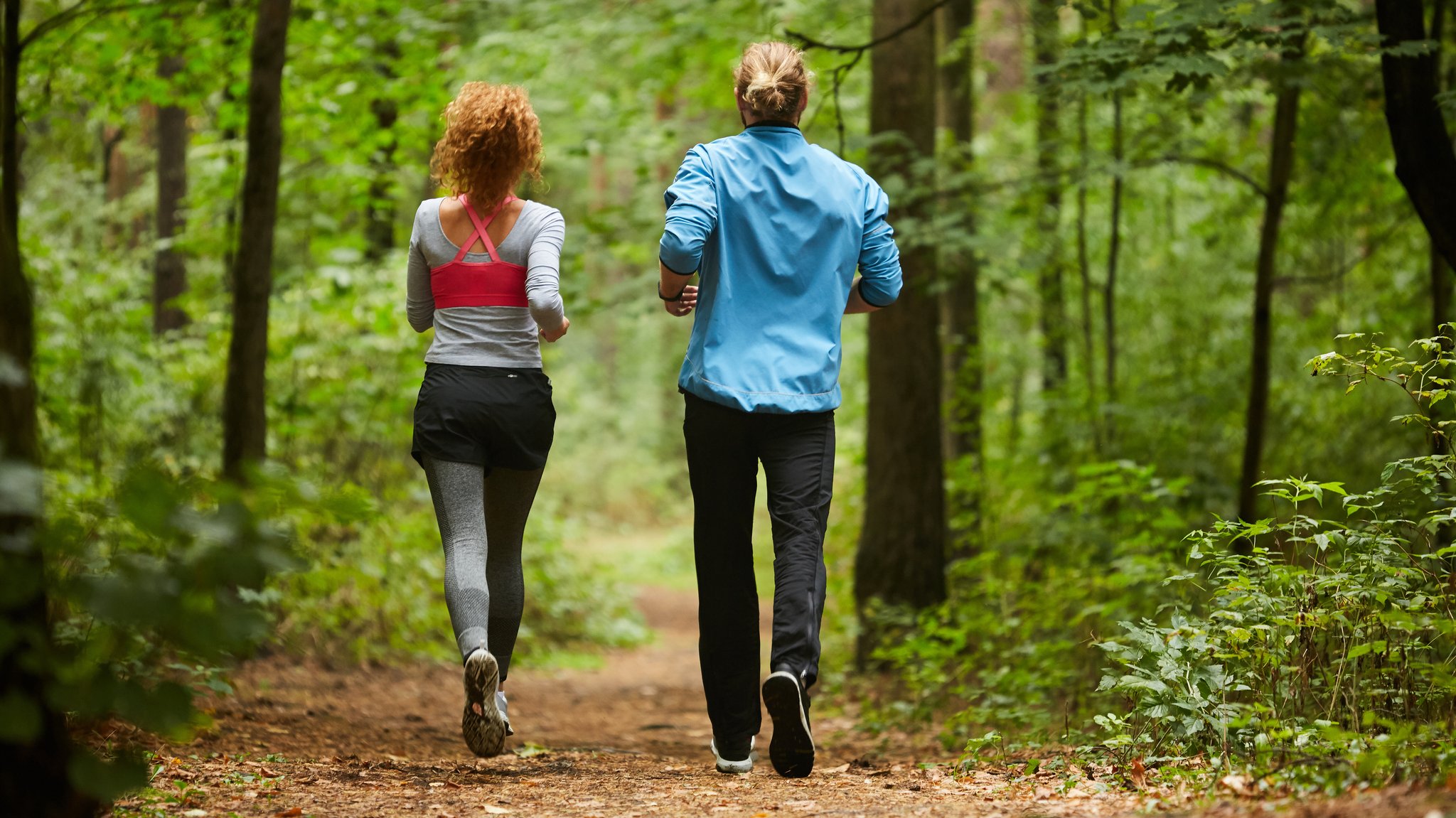 Jogger im Wald