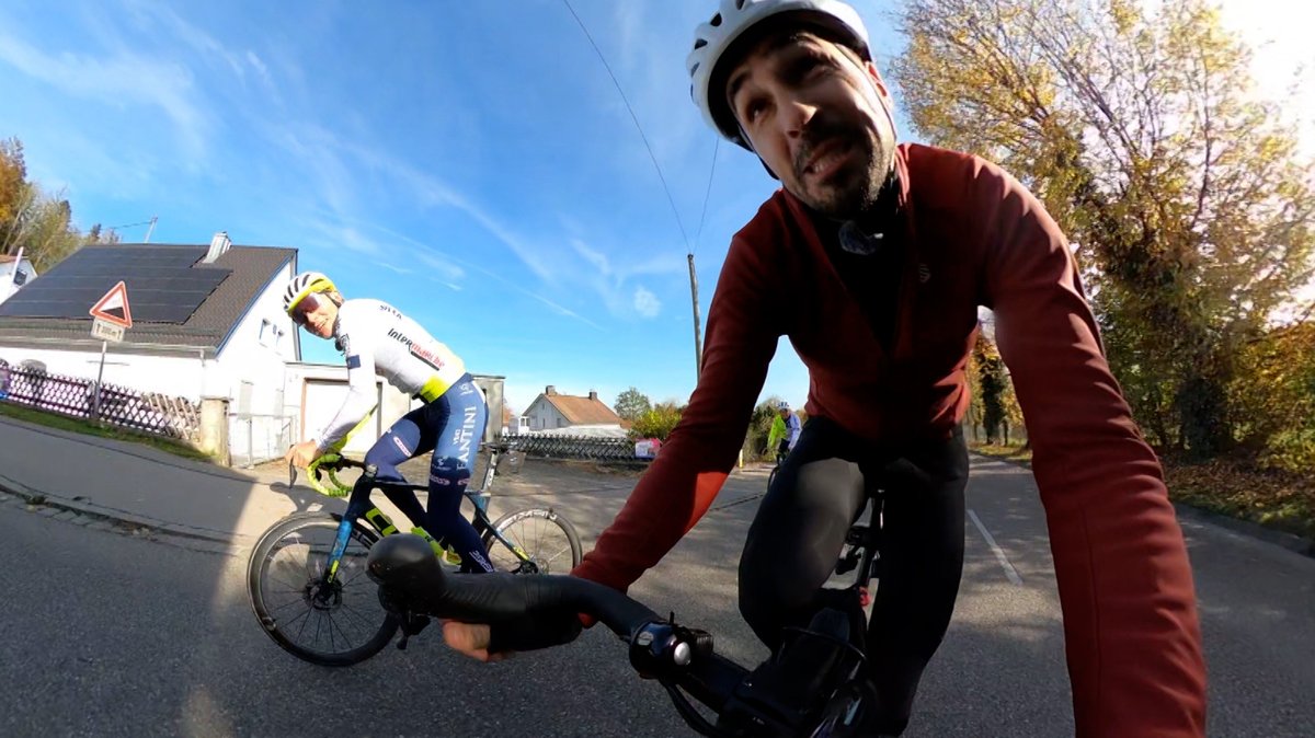 Auf dem Rad mit Georg Zimmermann: Hobby-Radler vs. Tour-Profi
