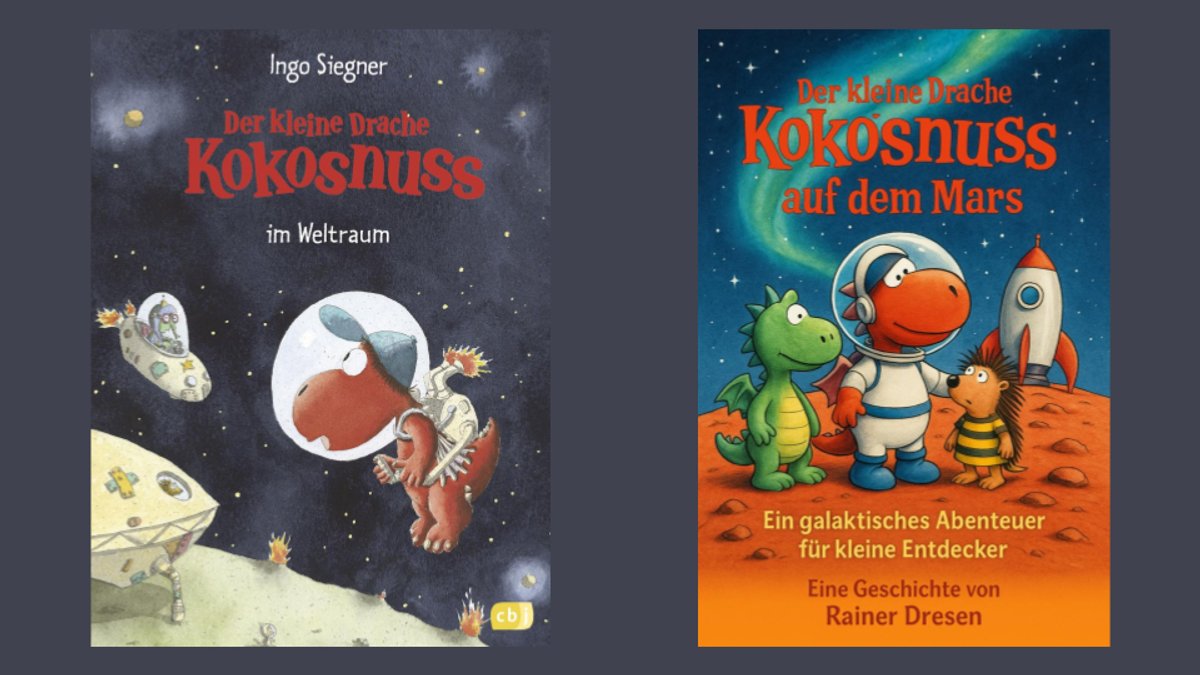 Links der originale Drache, rechts die KI-generierte Kopie
