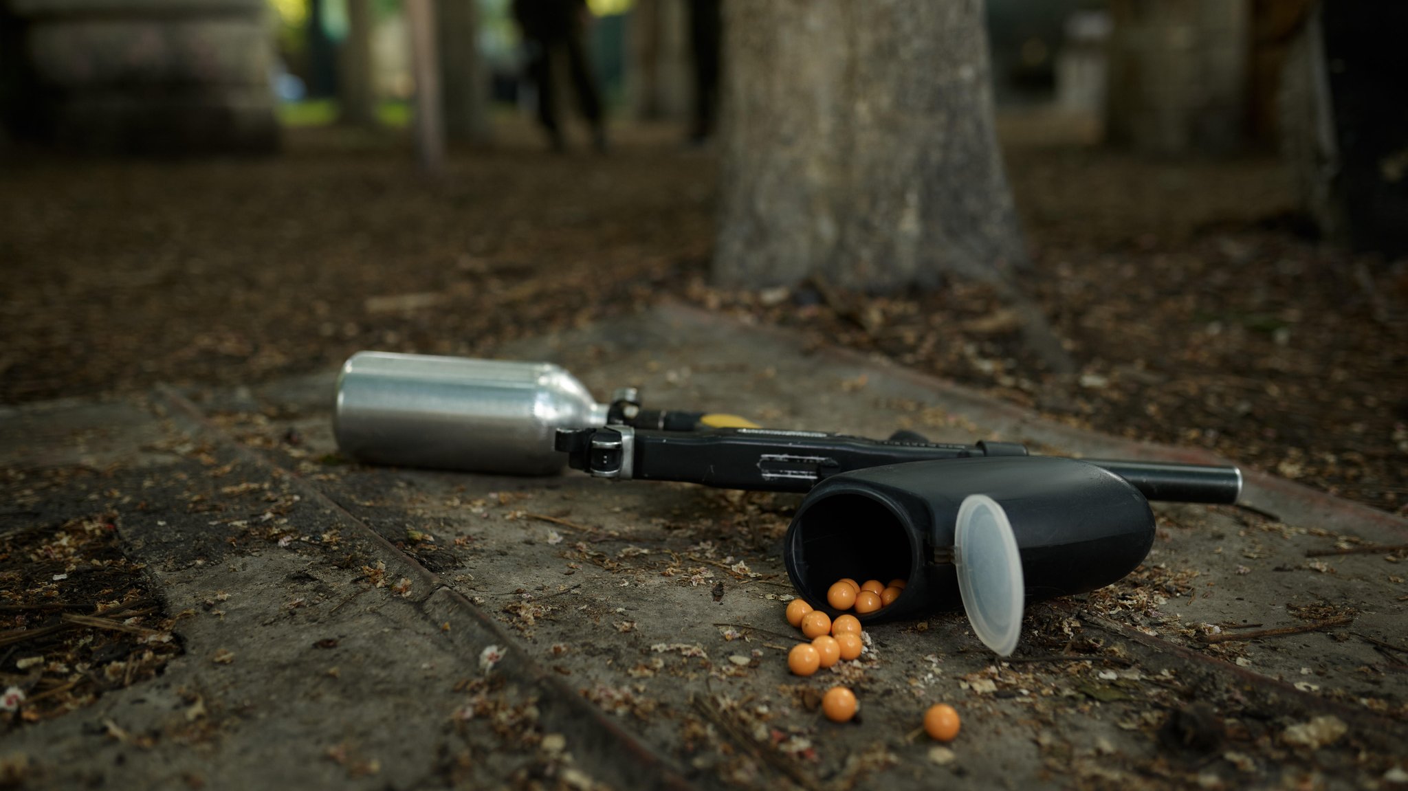 Paintball-Waffe (Symbolbild)
