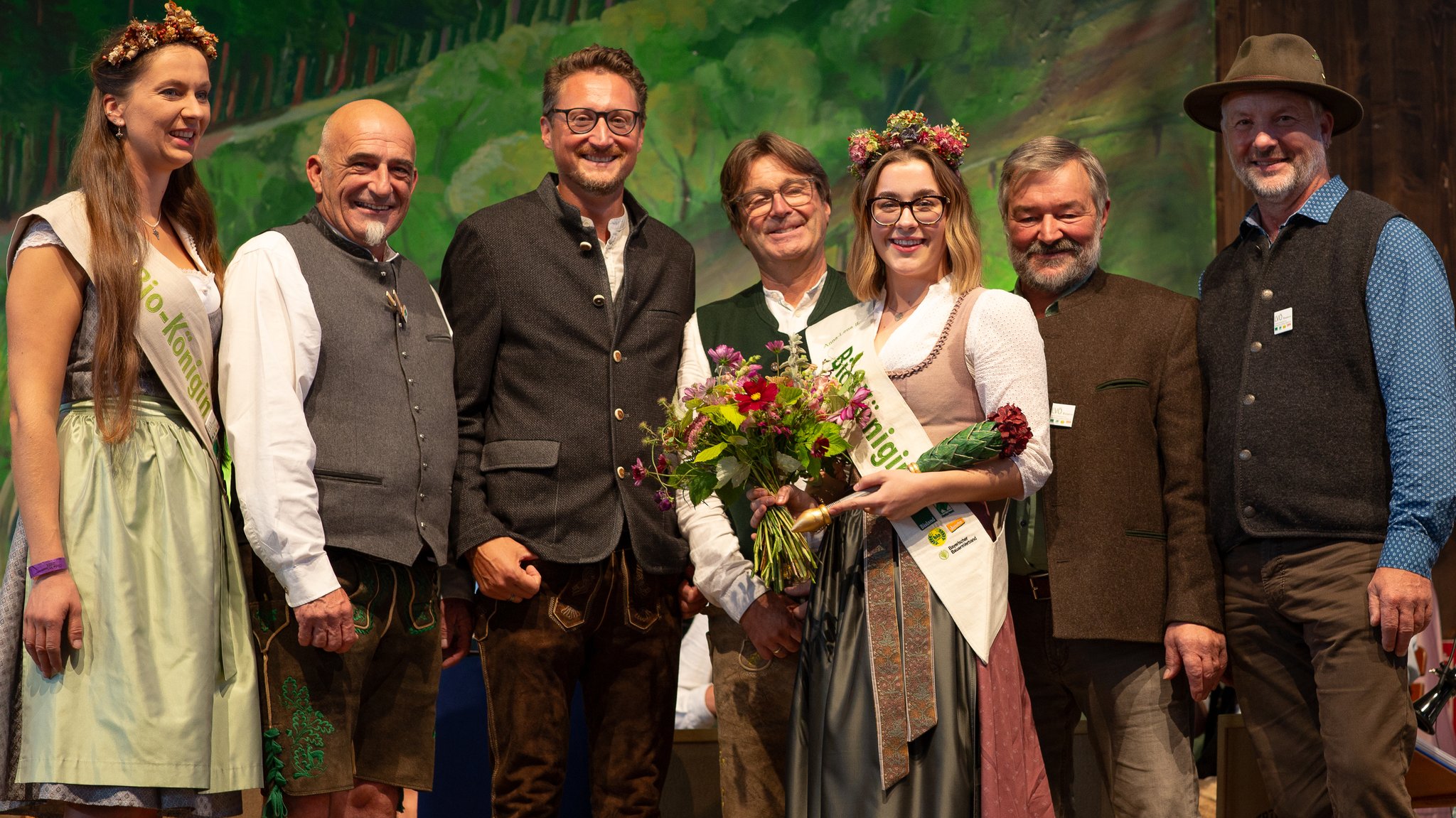 Wahl der Bayerischen Biokönigin auf dem Münchner Oktoberfest.