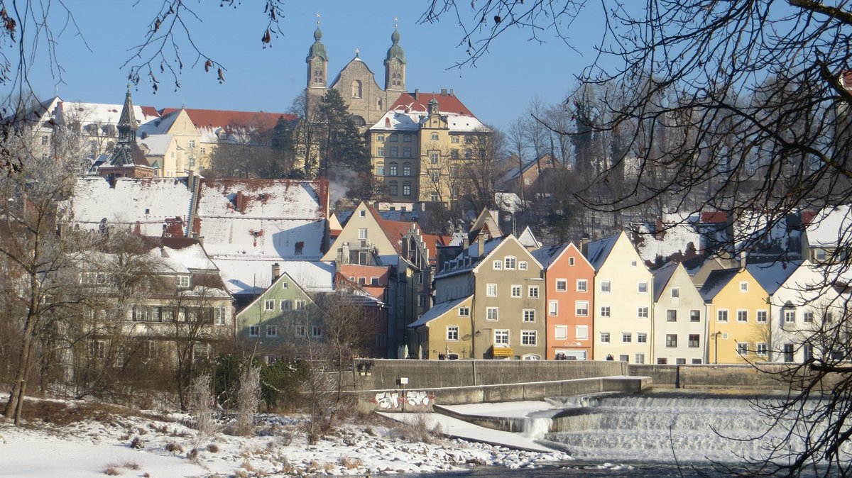 Stadtansicht von Landsberg am Lech im Winter (Archiv- und Symbolbild). 