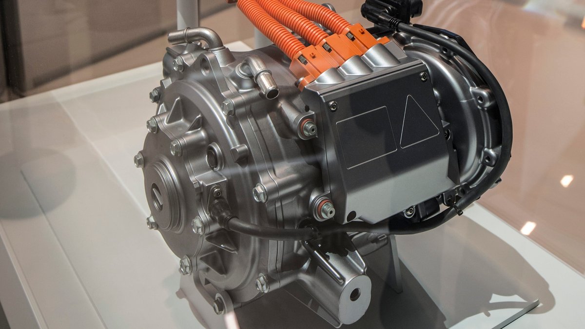 E-Motor von Valeo-Siemens auf der Internationale Automobil-Ausstellung 2017 in Frankfurt