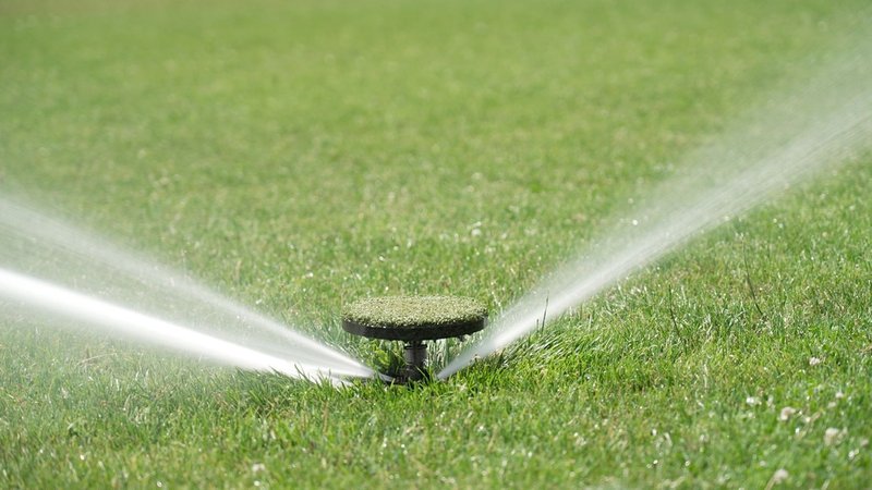 Rasenplätze müssen bei der Hitze bewässert werden