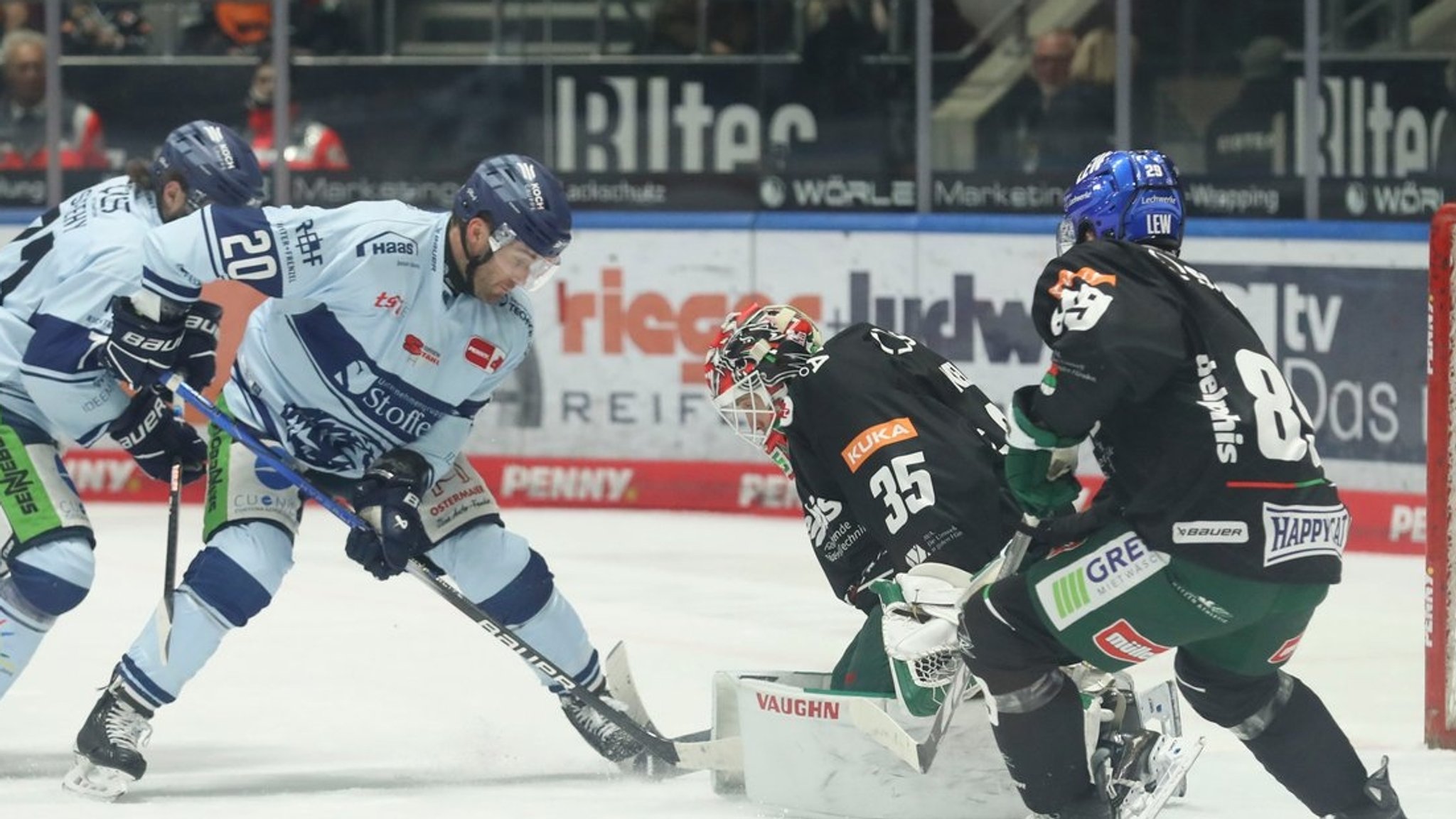 DEL: Straubing Tigers lassen Augsburger Panthern keine Chance