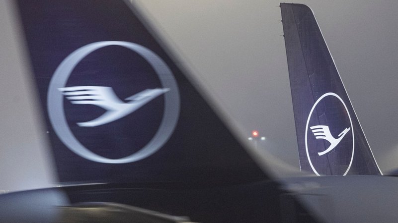 Viele Lufthansa-Maschinen bleiben am Donnerstag und Freitag am Boden | Bild: dpa-Bildfunk/Hannes P Albert Viele Lufthansa-Maschinen bleiben am Donnerstag und Freitag am Boden