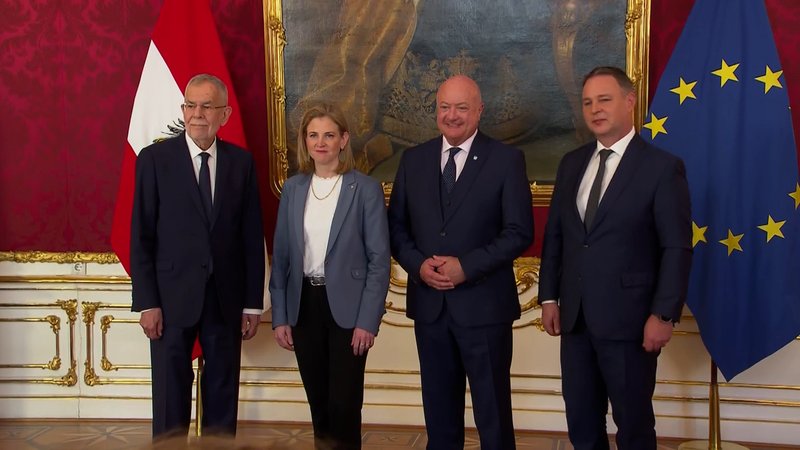 In Österreich wollen die konservative ÖVP, die sozialdemokratische SPÖ und die liberalen NEOS nun doch eine Regierung bilden. | Bild: BR In Österreich wollen die konservative ÖVP, die sozialdemokratische SPÖ und die liberalen NEOS nun doch eine Regierung bilden.