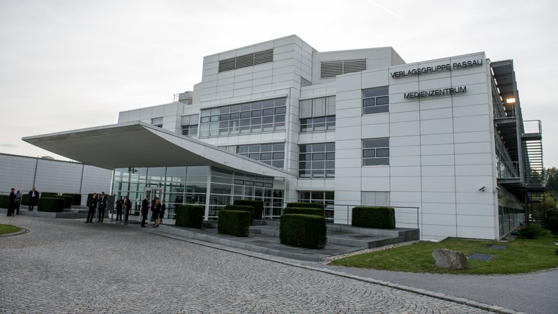 Medienzentrum der Verlagsgruppe Passau | Bild: Armin Weigel/dpa Medienzentrum der Verlagsgruppe Passau