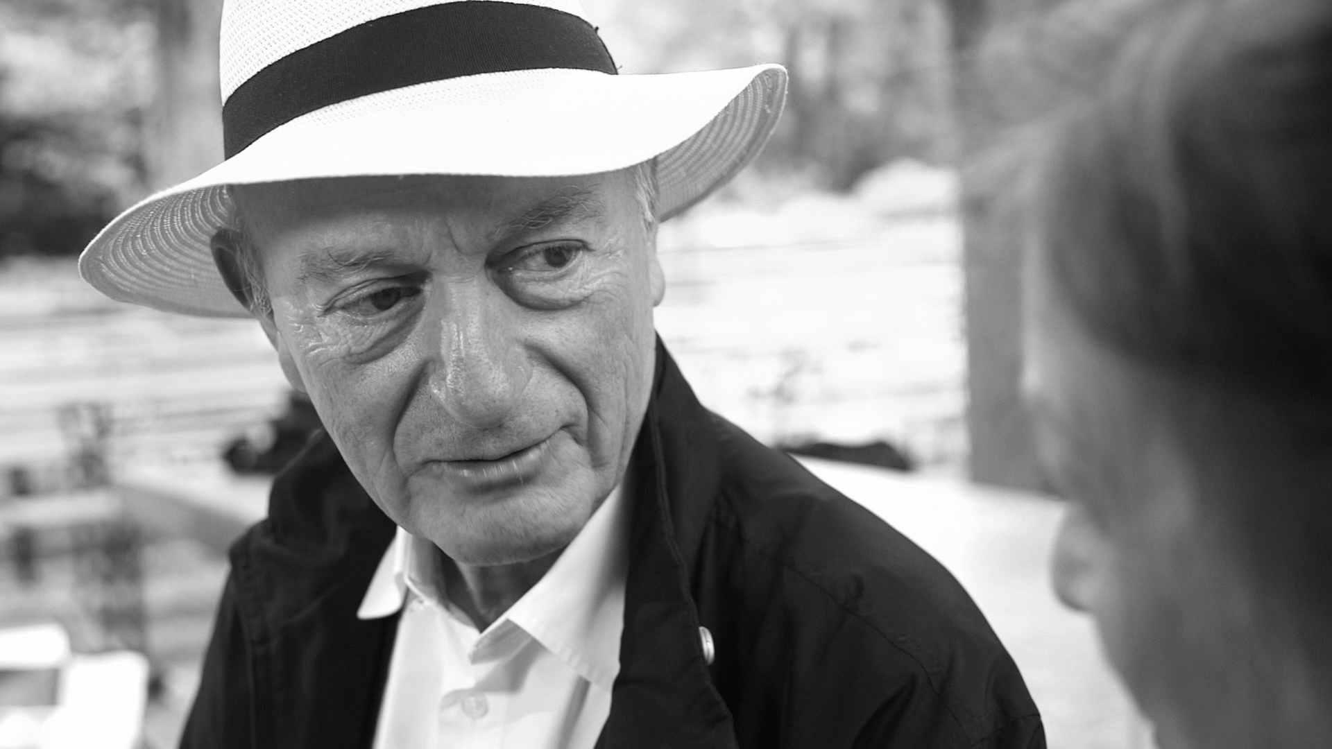 Percy Adlon bei einem BR-Dreh zu "30 Jahre Out of Rosenheim"