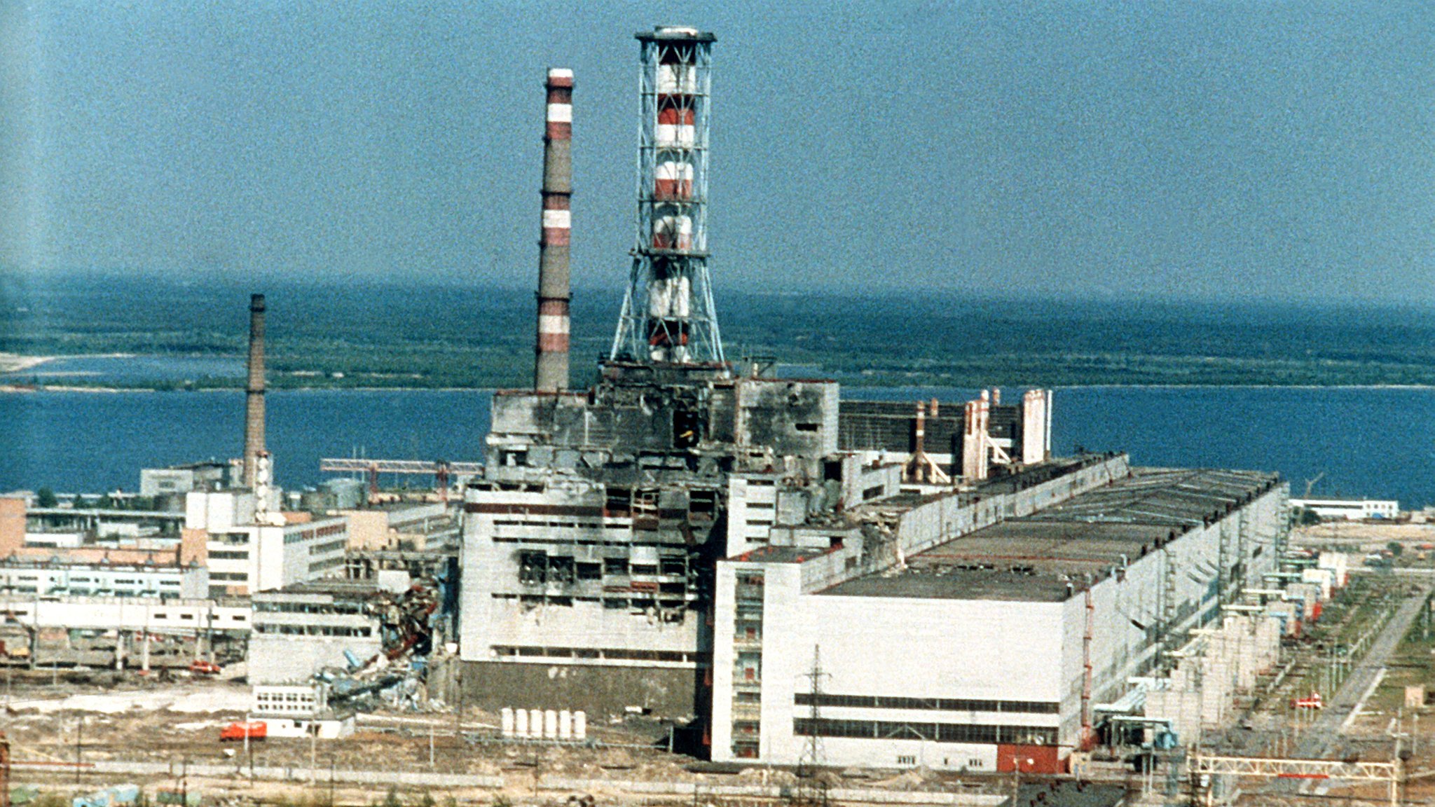 Das Atomkraftwerk in Tschernobyl, aufgenommen im Oktober 1986