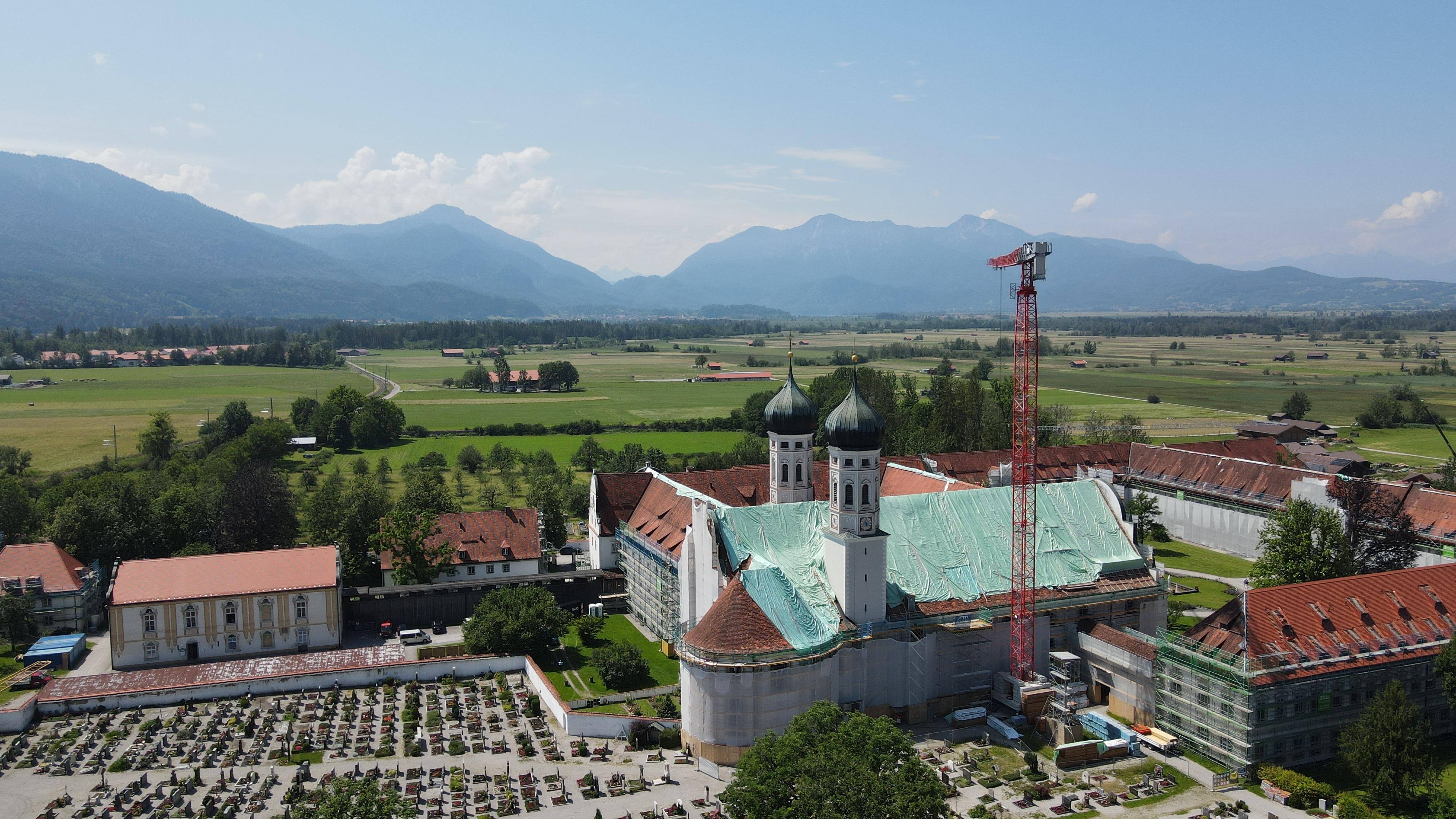 Die Basilika Benediktbeuern droht zusammenzubrechen. 