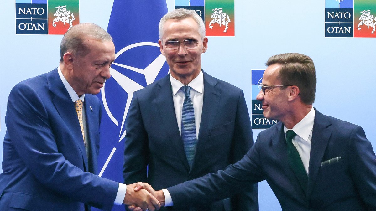 Erdogan, Stoltenberg und Kristersson (Archivbild)