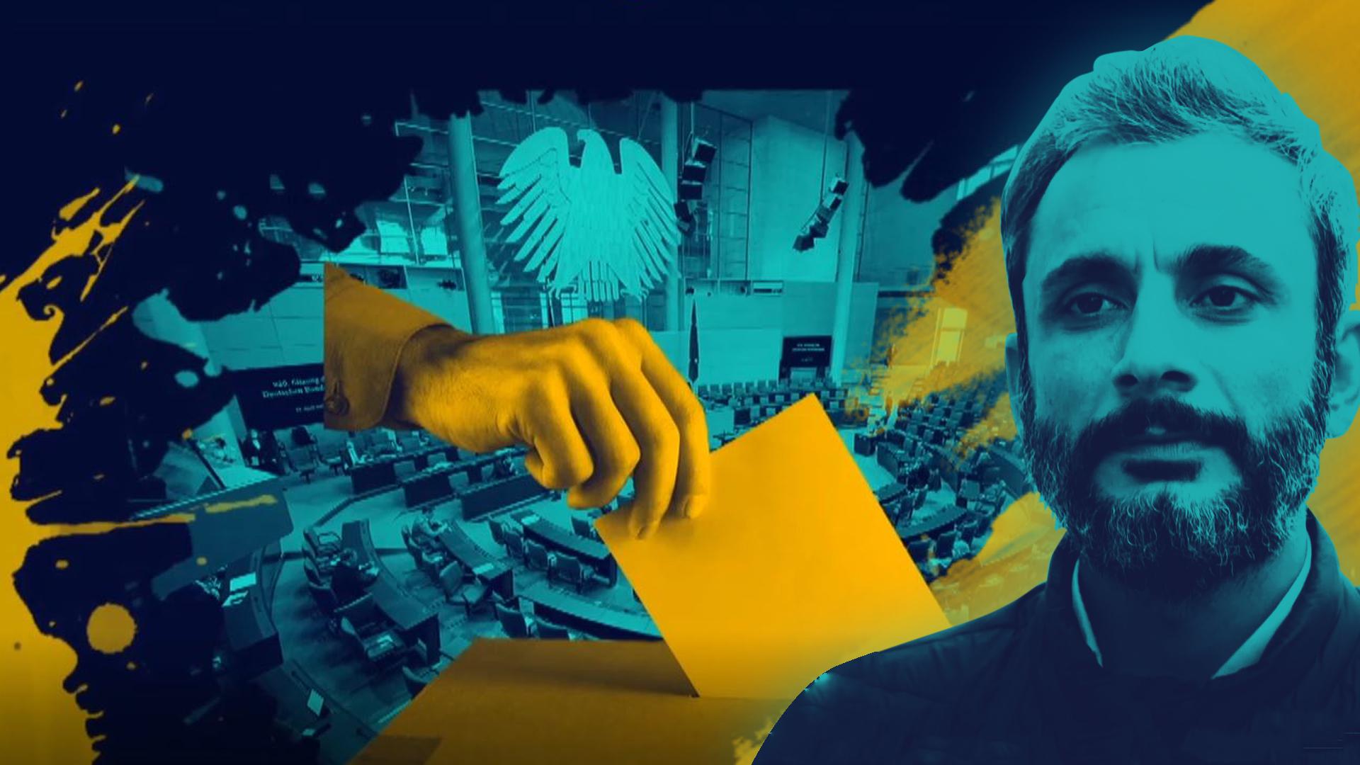 Moderator Ramo Ali, Hand mit Wahlzettel