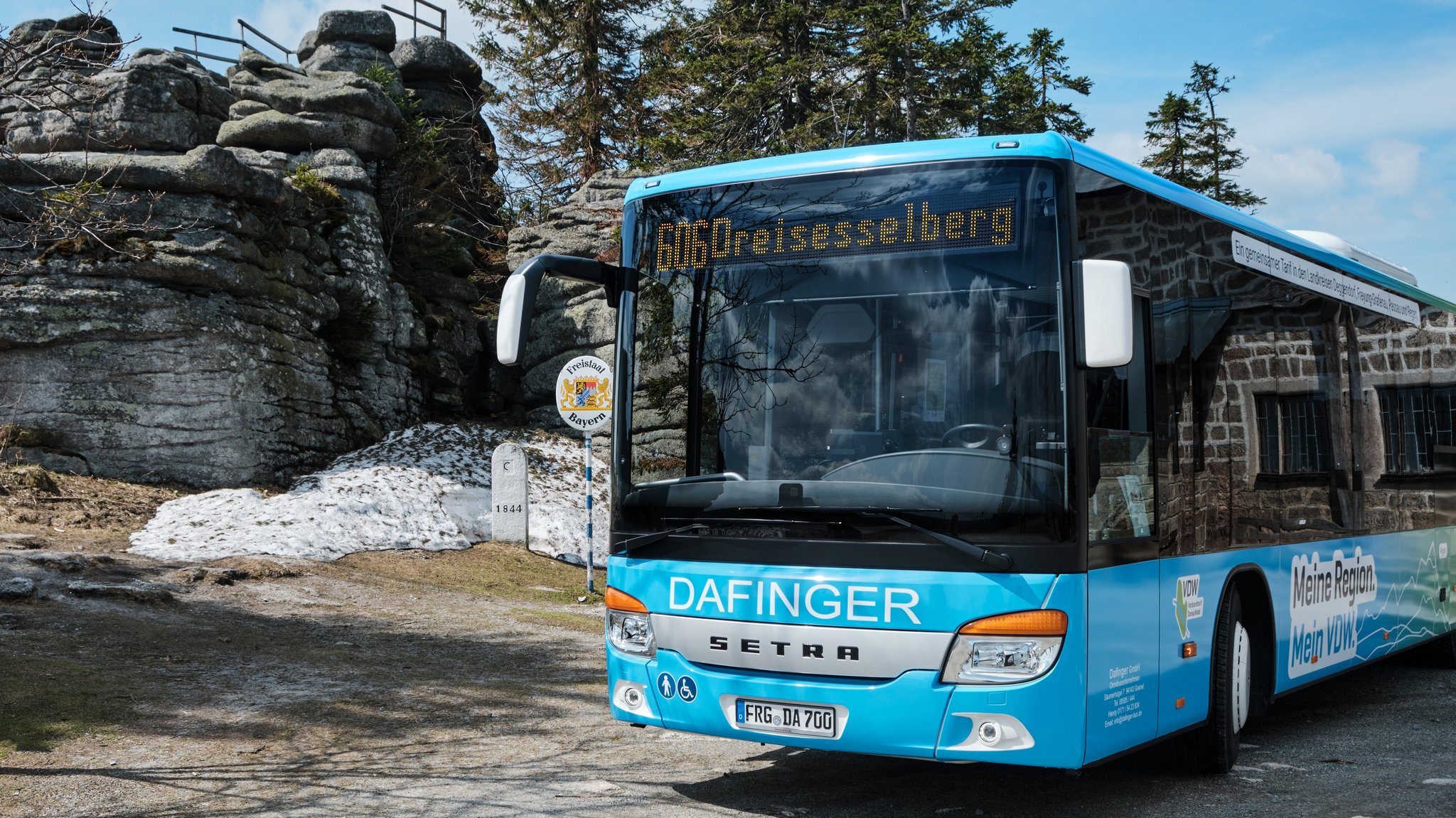 Neue Linie 606 im Landkreis Freyung-Grafenau, die zukünftig die Ausflugsregion Dreisessel anfährt 