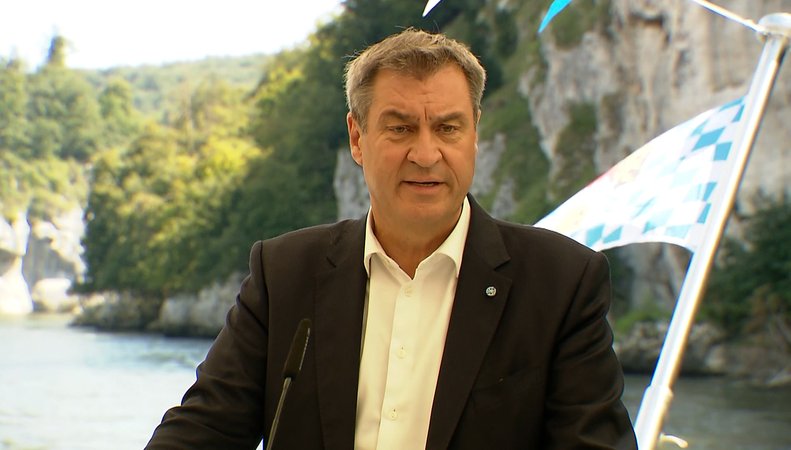 Söders Reaktion auf die Entscheidung | Bild: Bayerischer Rundfunk 2024 Söders Reaktion auf die Entscheidung