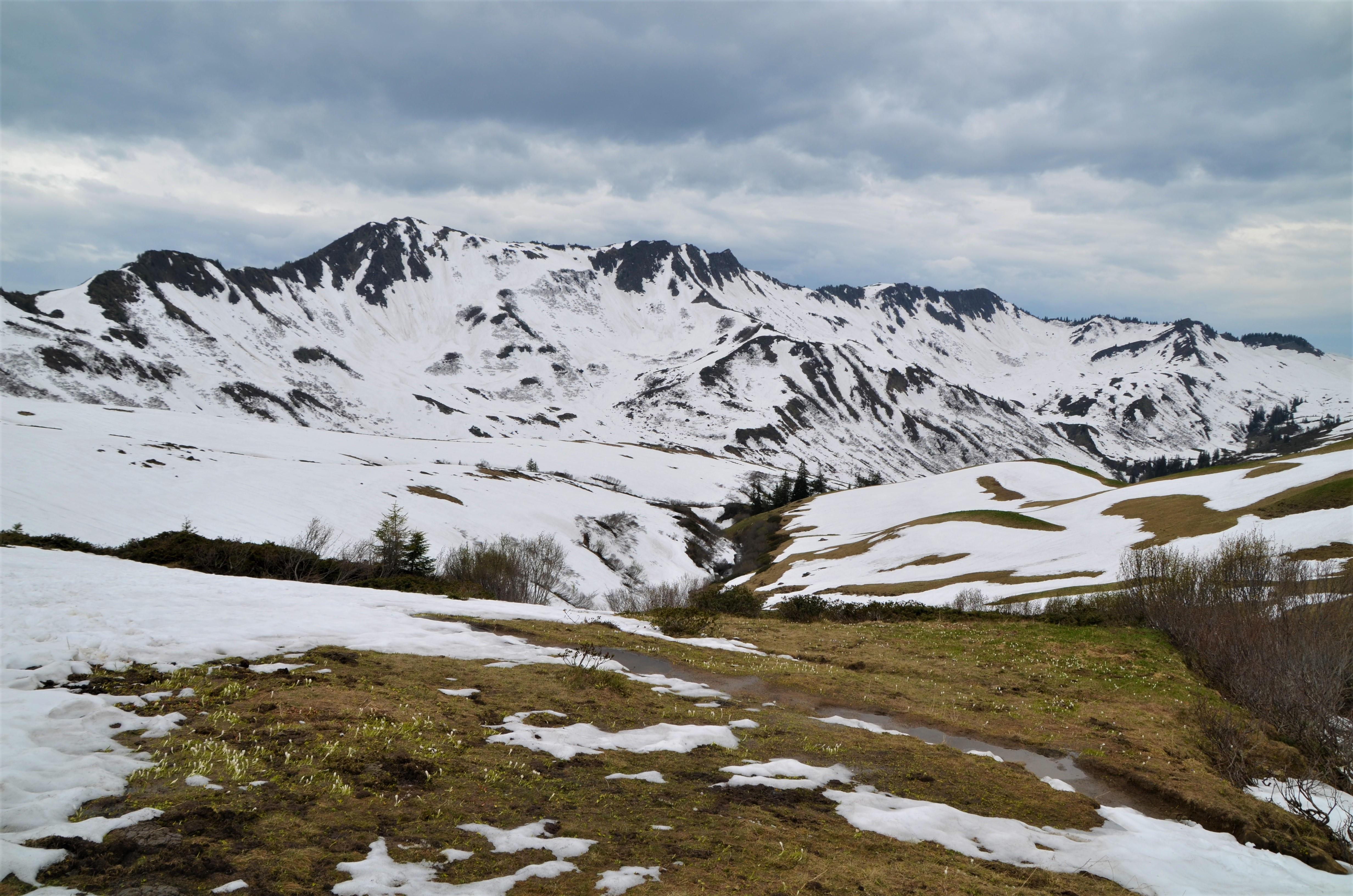 Verschneite Berglandschaft bei Damüls