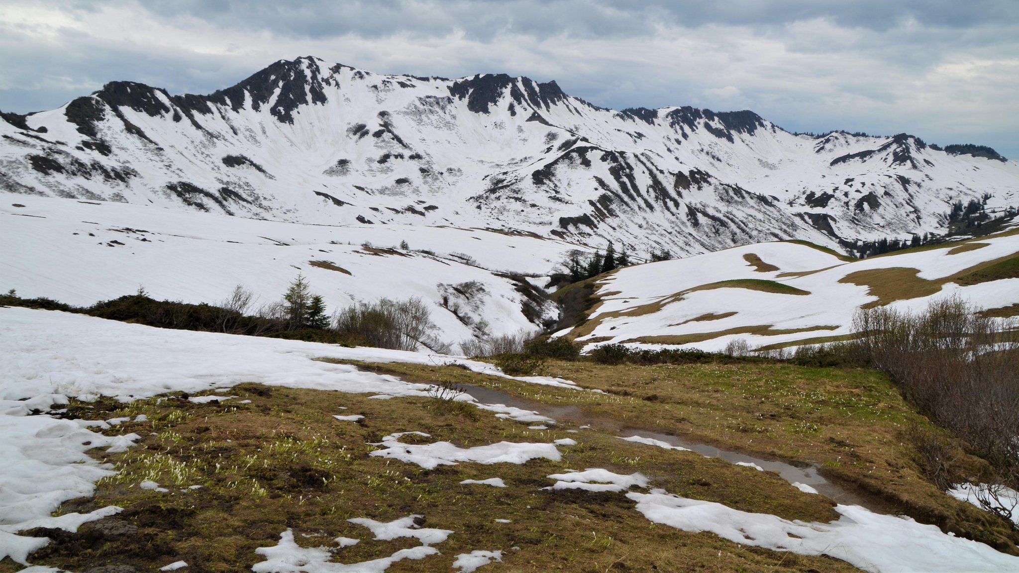 Verschneite Berglandschaft bei Damüls