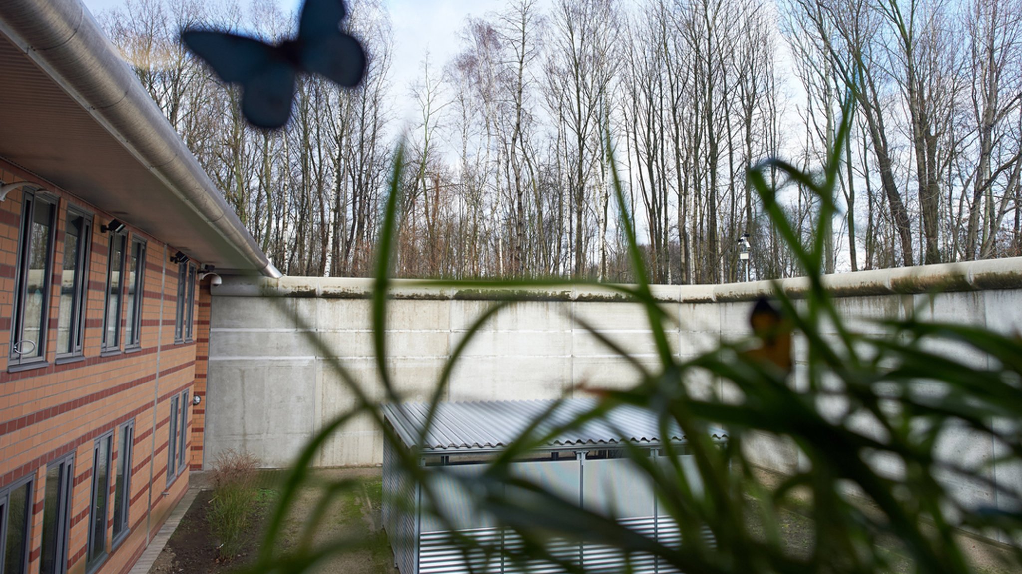 Symbolbild: Blick aus dem Fenster Patienten-Wohngruppe der LWL-Klinik für Forensische Psychiatrie Dortmund