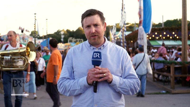 Schalte mit BR-Reporter Moritz Steinbacher zum Wiesn-Auftakt.