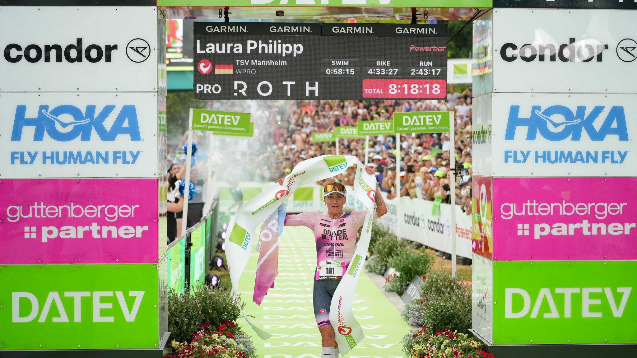 Laura Philipp beim Triathlon Challenge Roth