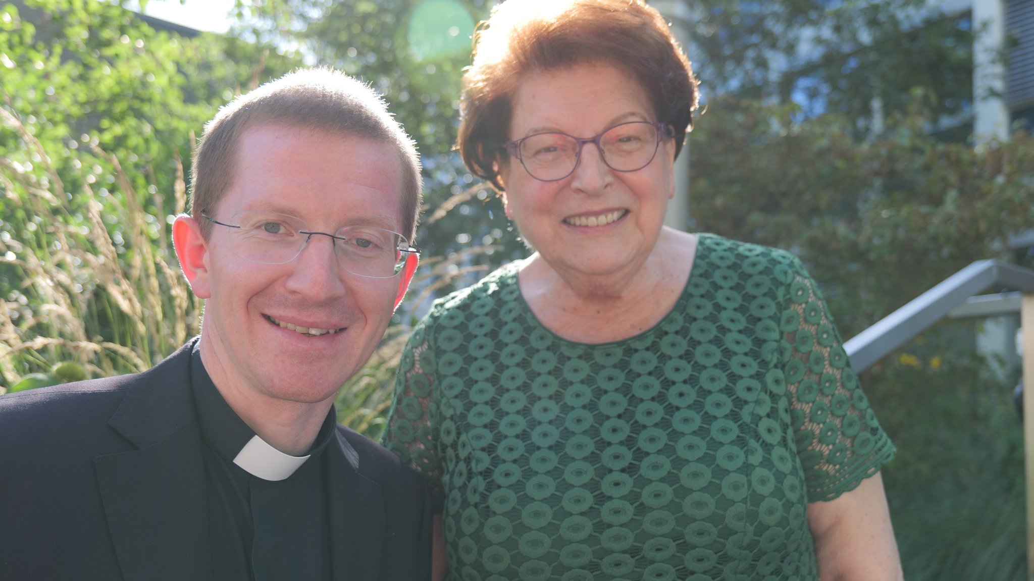 Martin Riß zusammen mit Barbara Stamm (gest. 2022)
