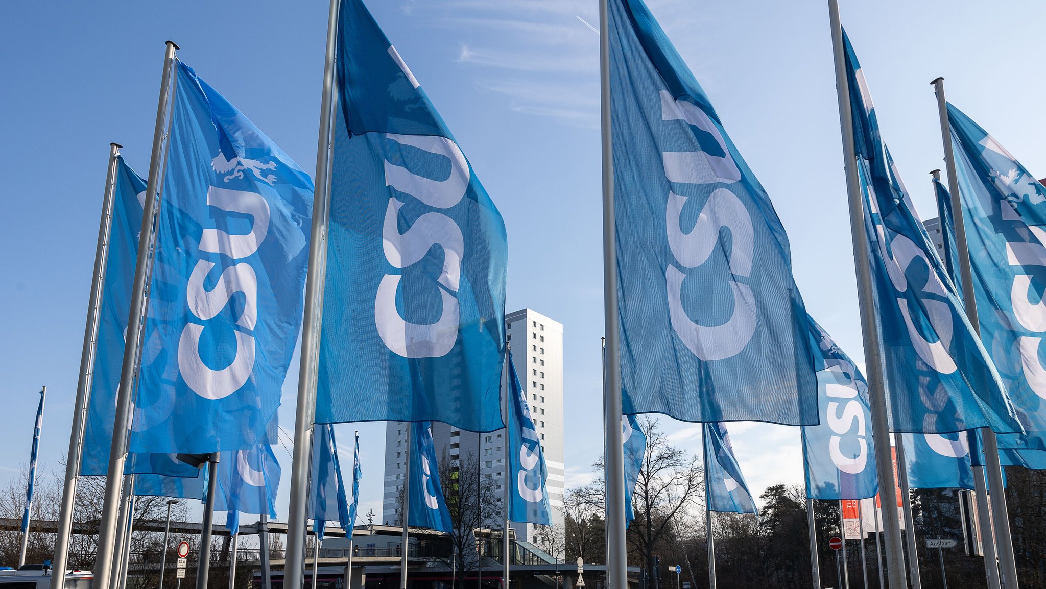 CSU-Fahnen