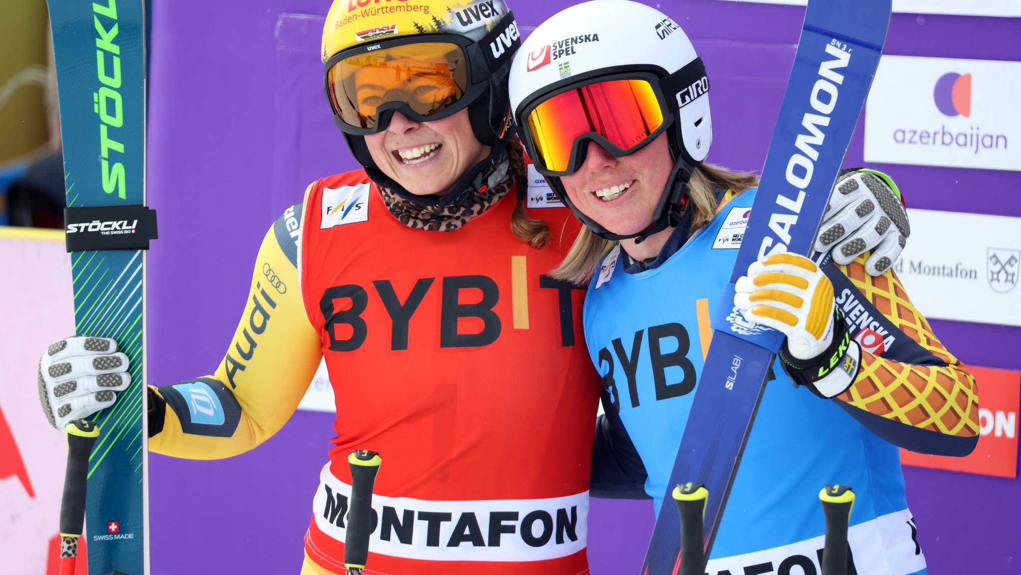 Daniela Maier (links) mit Sandra Näslund