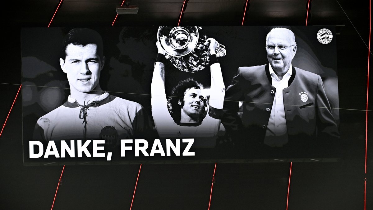 Der FCB dankt Franz Beckenbauer