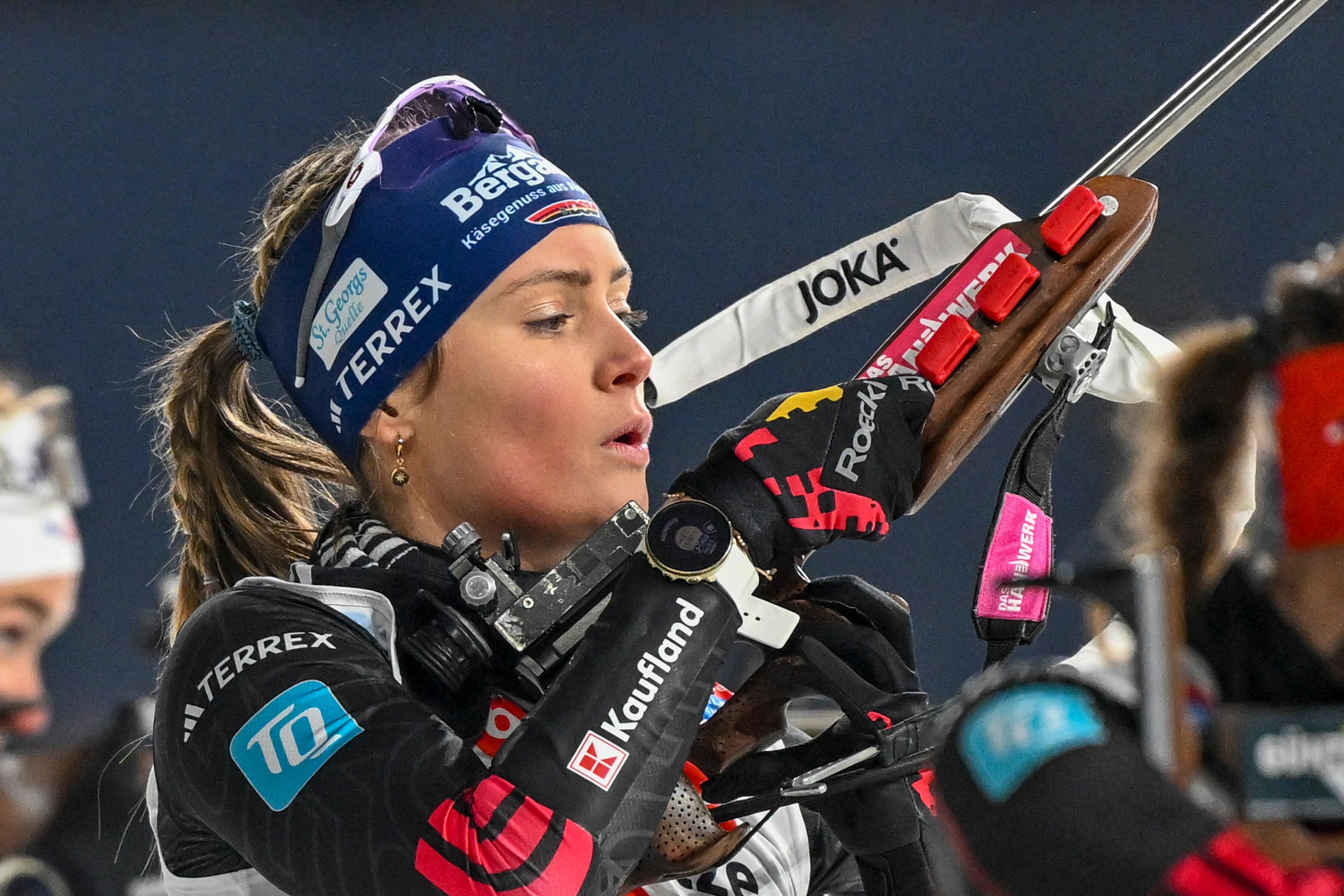 Marlene Fichtner beim World Team Challenge auf Schalke (28.12.2025)