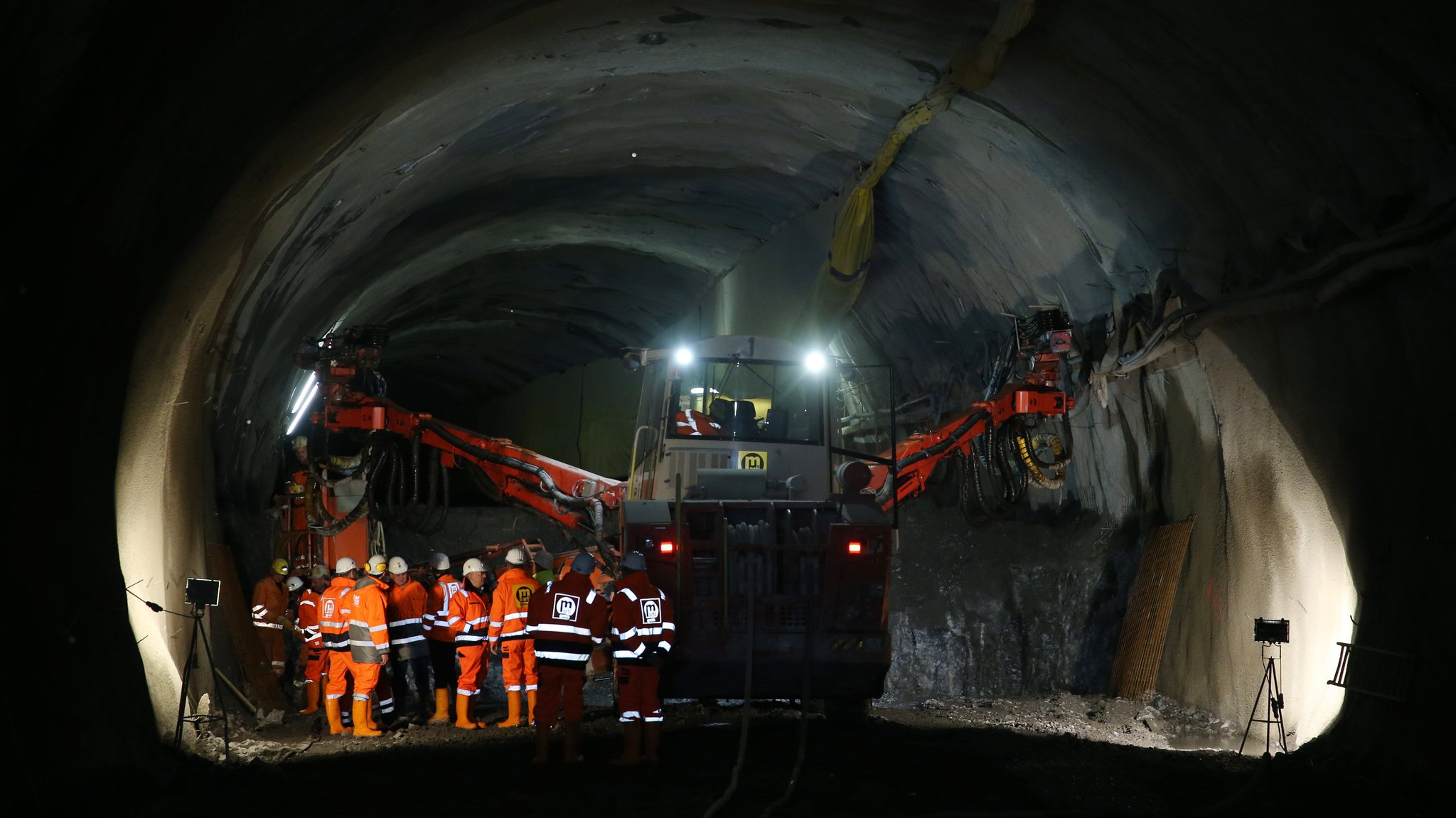Archivbild: Arbeiten im Tunnel bei Oberau