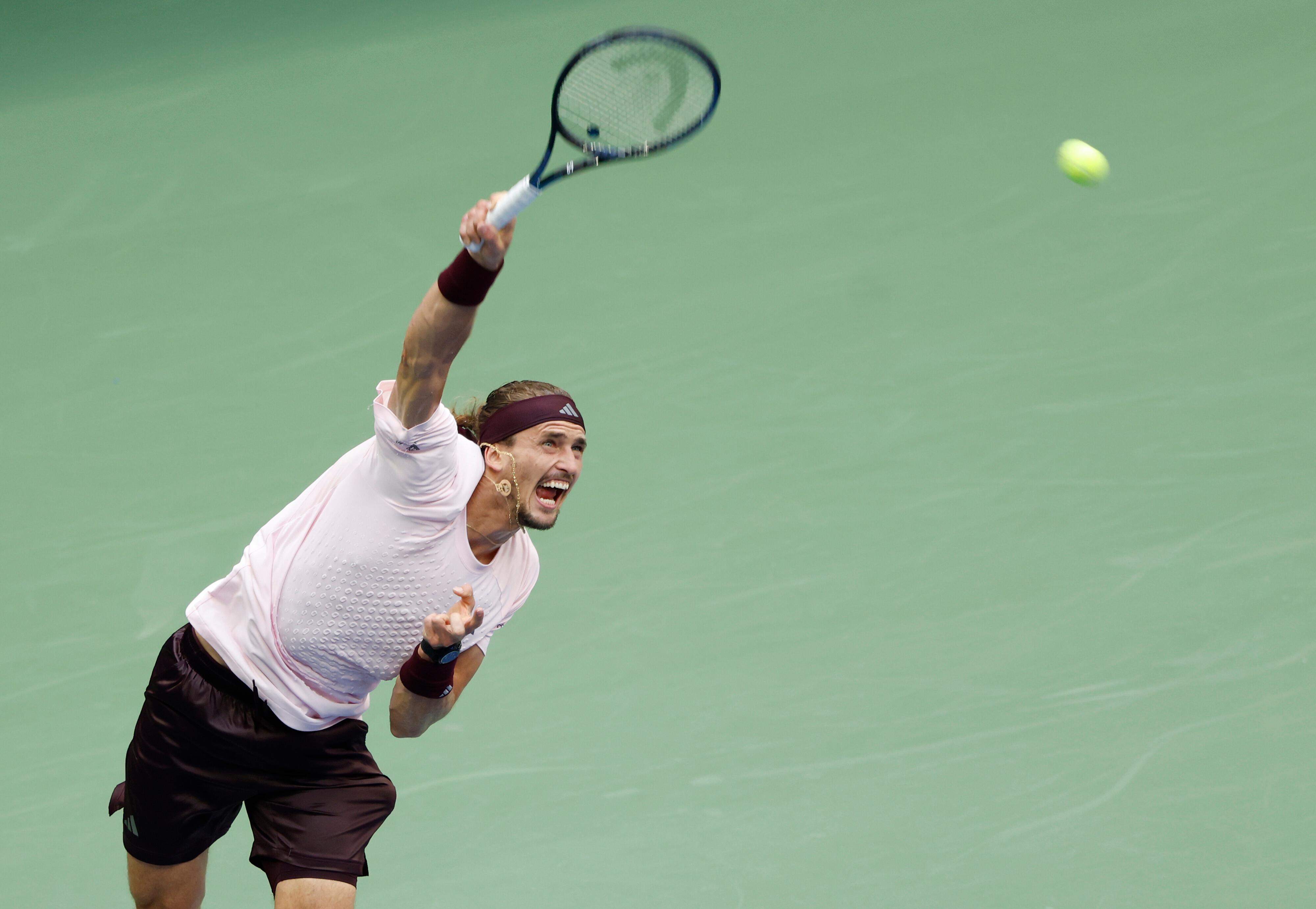 Alexander Zverev beim US-Open-Finale gegen Ben Shelton