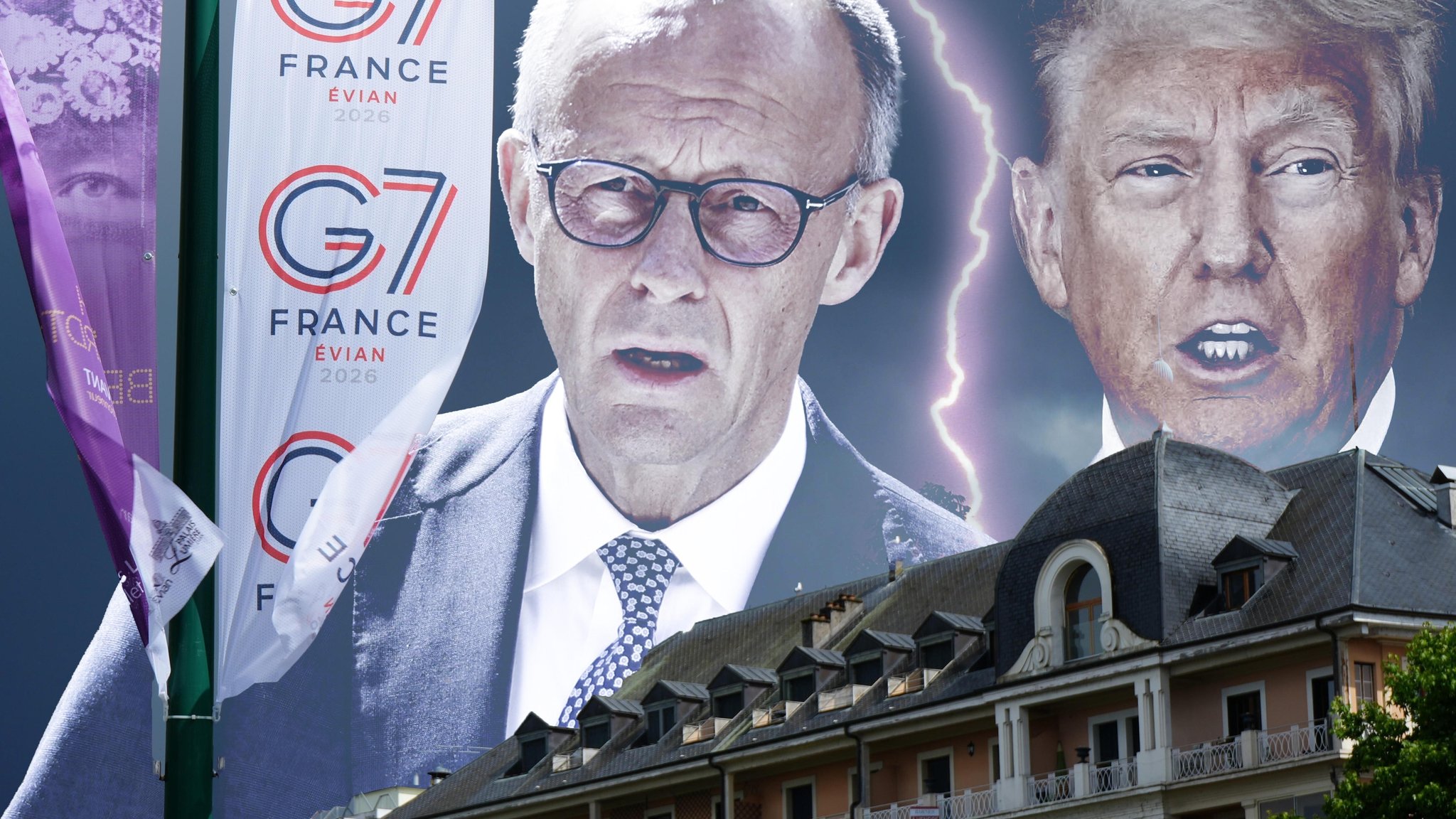 (Collage) G7 Gipfel im französischen Evian. | Bild: Collage/picture alliance/dpa|Christoph Reichwein
/zz/Siegfried Nacion/STAR MAX/IPx/Anadolu|Stringer/SZ Photo|Heike Riemer (Collage) G7 Gipfel im französischen Evian.