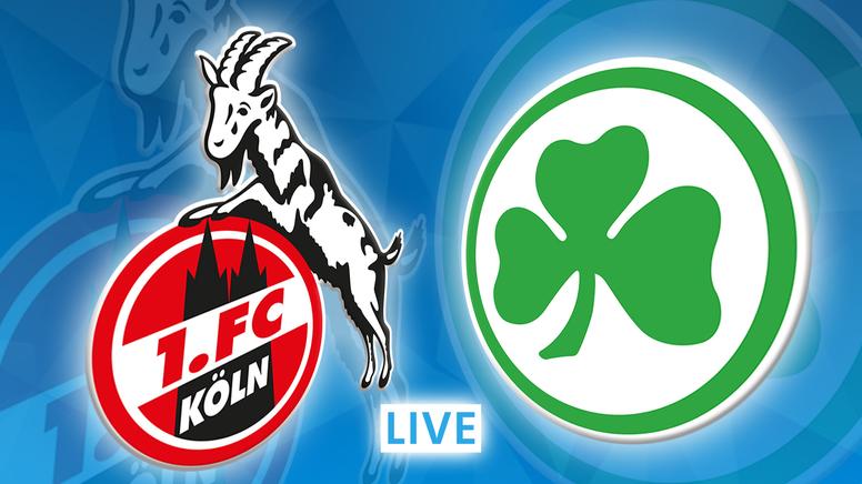 1. FC Köln gegen  SpVgg Greuther Fürth | Bild:Bayerischer Rundfunk