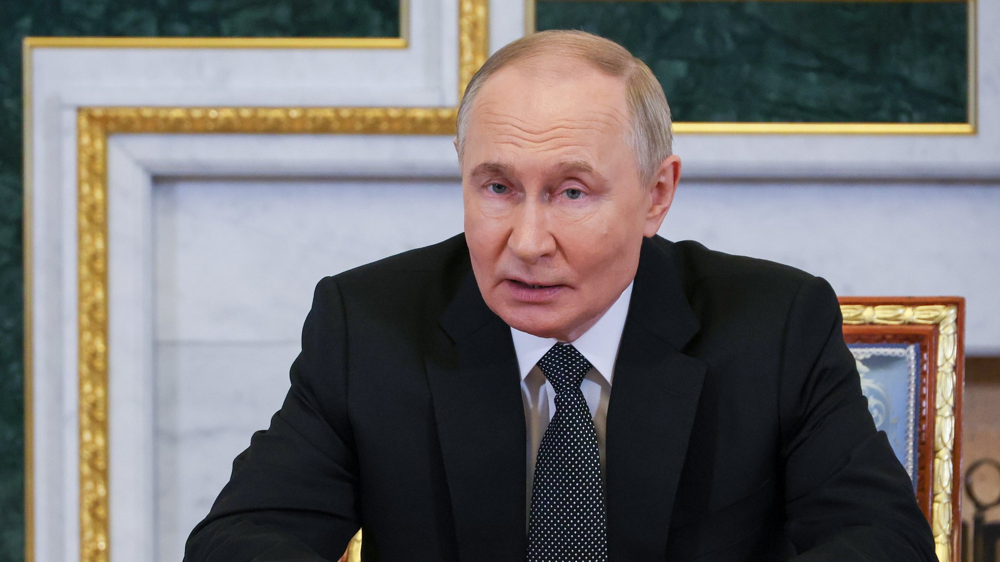 Putin bei einem Meeting am 18. Juni 2025 in St. Petersburg.