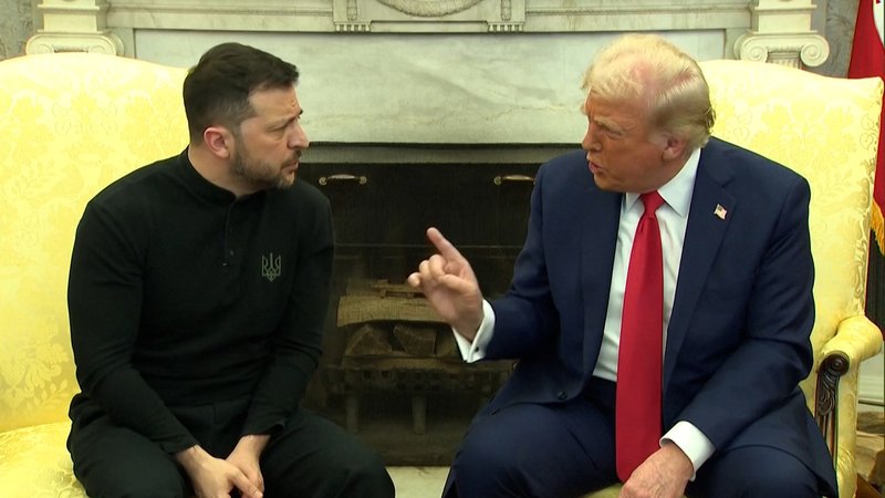 Offener Streit zwischen Donald Trump und Wolodymyr Selenskyj im Weißen Haus | Bild: Reuters Offener Streit zwischen Donald Trump und Wolodymyr Selenskyj im Weißen Haus