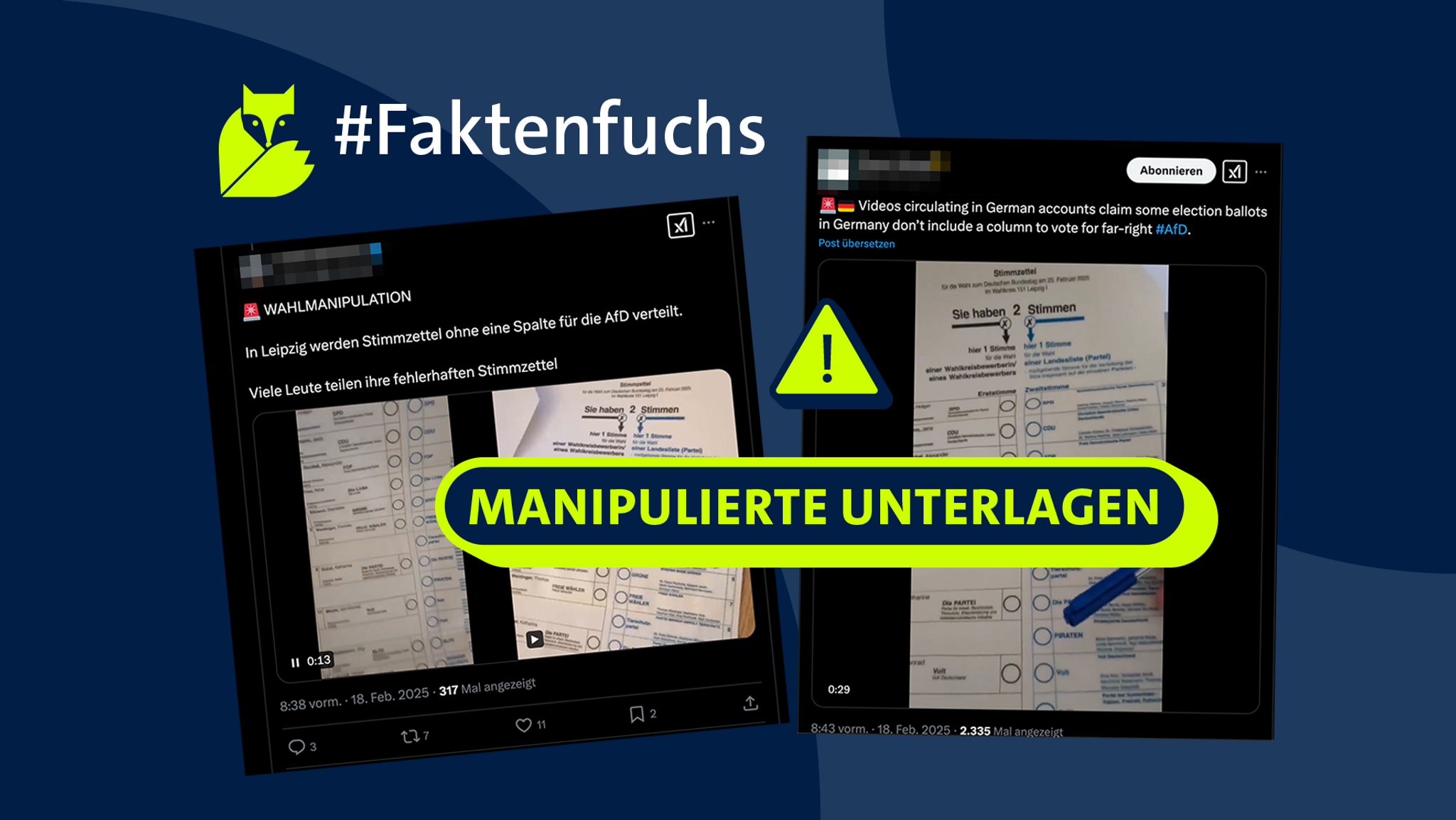 #Faktenfuchs: Videos mit gefälschten Stimmzetteln aus Leipzig 