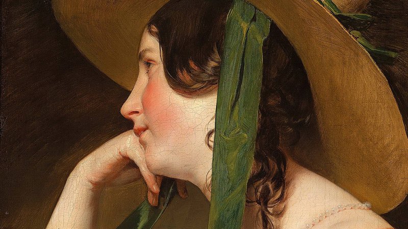 Gemälde von Amerling: Junges Mädchen mit Strohhut | Bild: picture alliance / Heritage-Images | Fine Art Images Gemälde von Amerling: Junges Mädchen mit Strohhut