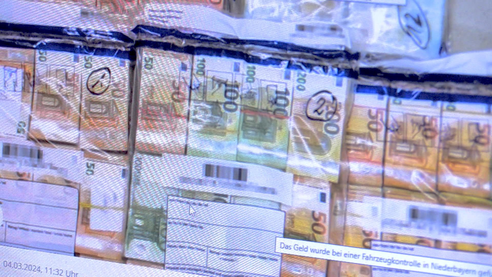 Beschlagnahmtes Bargeld