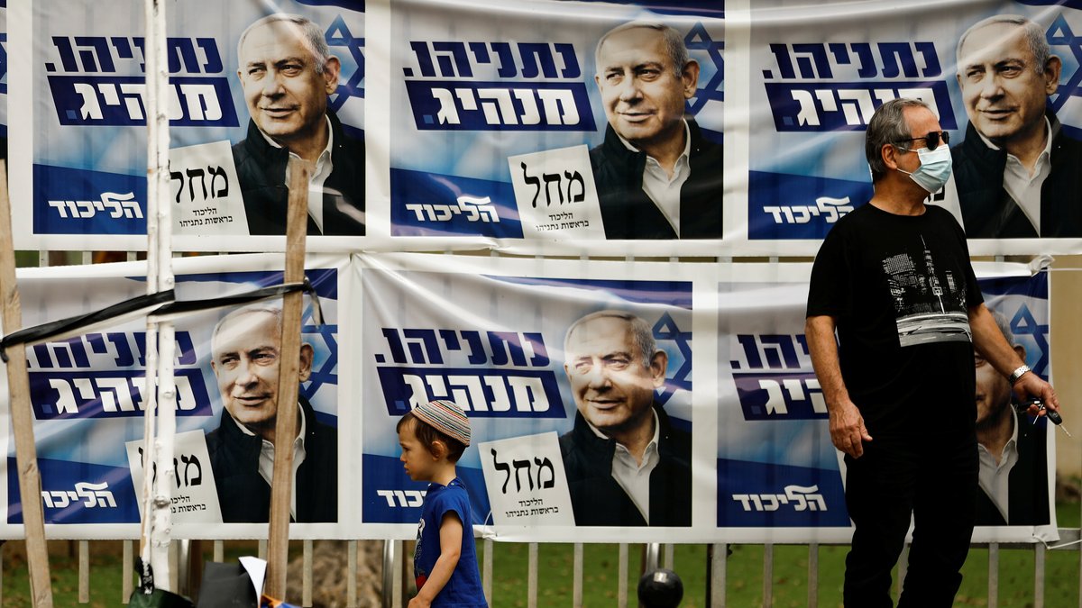 Wahlplakate in Tel Aviv